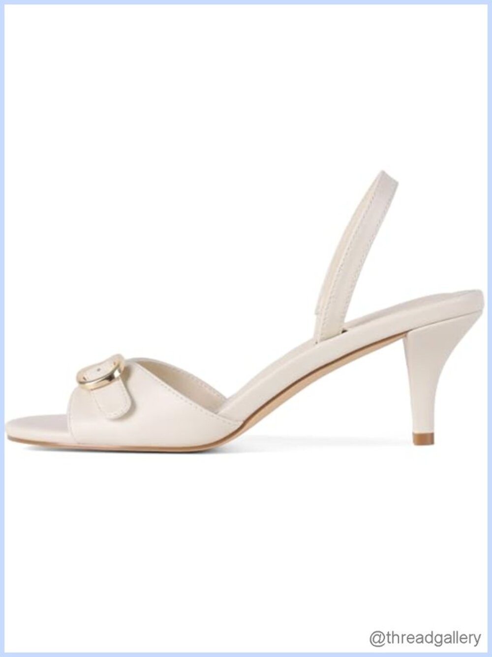 Women's Slingback Kitten Heel Sandals Open Toe Ankle Strap Dress Heels
